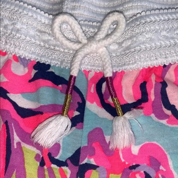 Lily Pulitzer Girls Bright Pink Pajama Loungewear Pants EUC 8/10 Large - Picture 7 of 13